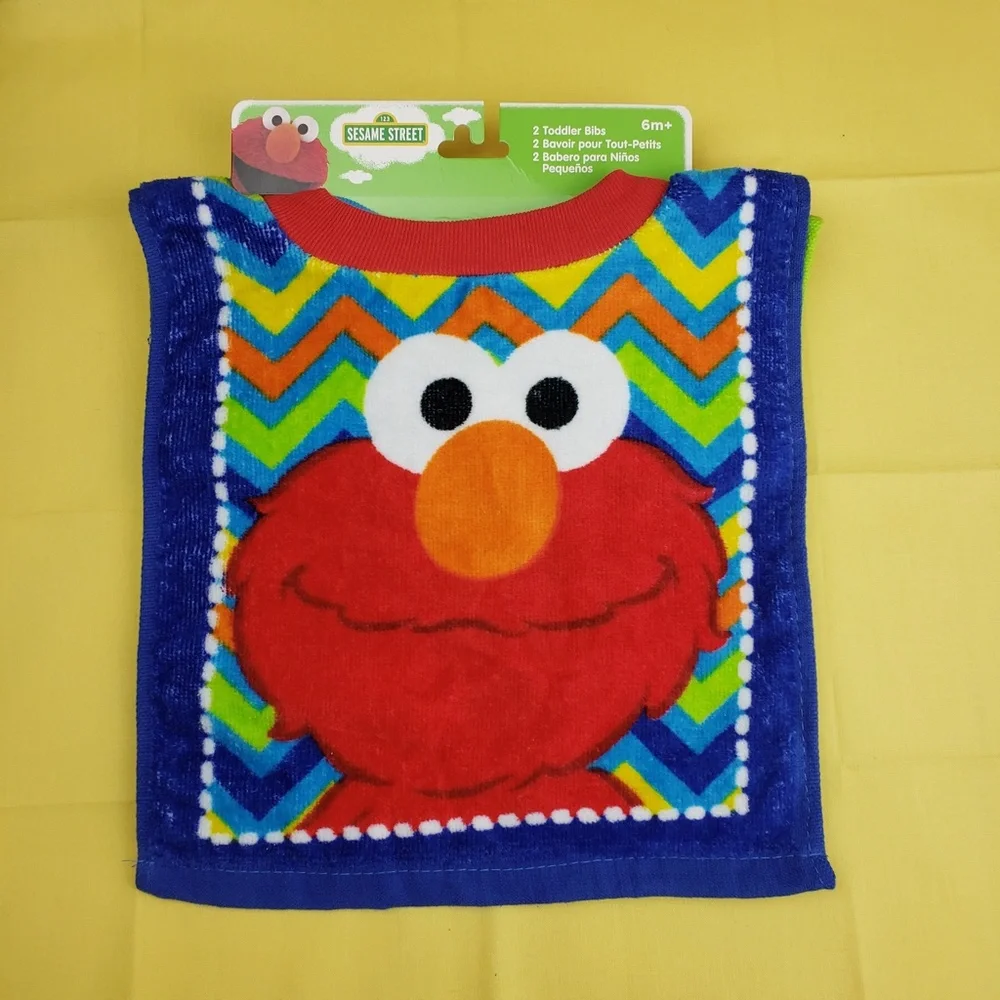 Sesame Street Towel Bibs, Pack of 2